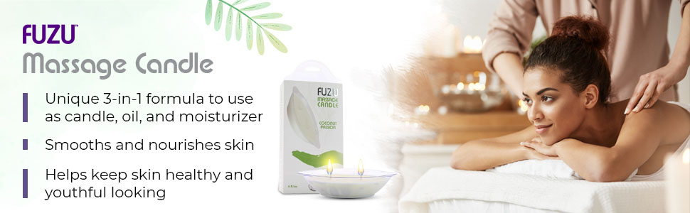 All-Natural Massage Candle, Oil & Skin Moisturizer