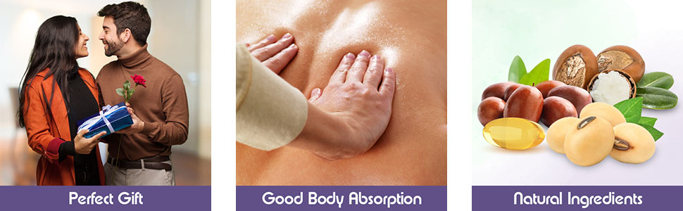 All-Natural Massage Candle, Oil & Skin Moisturizer